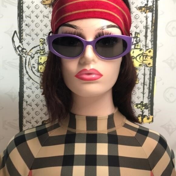 New Authentic Purple Cat-Eye Sunglasses VE2263 - Picture 6 of 12